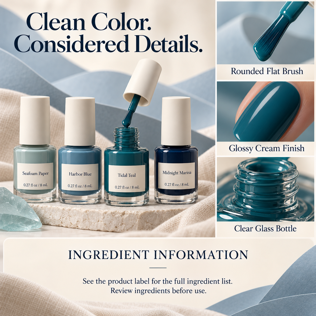 keojzhe™ Coastal Composition | 4-Bottle Nail Polish Set – keojzhe™